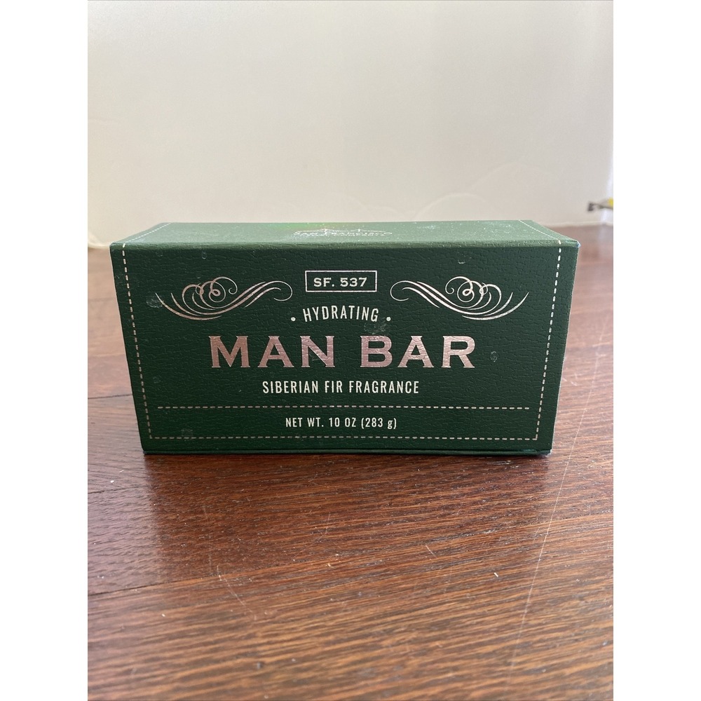 San Francisco Soap Company Hydrating‎ Man Bar, Green, Siberian Fir, 10 Oz